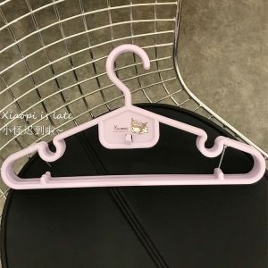 Christmas gifts 5Pcs Kawaii Coat Hanger Sanrio Melody Cinnamoroll Kuromi Anime Cartoon Cute No Trace Non-Slip Clothes Hanger Girl Gift for Kids