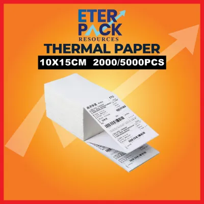 ETER PACK 2000/5000Pcs A6 Thermal Paper Shipping Label Consignment Note Sticker 100x150mm/10x15cm 热敏标签
