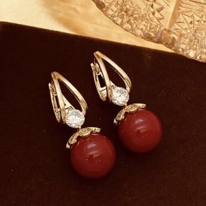 🔥Barang Asli🏆高级天然深海贝珠耳环【Premium Natural Deep Sea Pearl Earrings】Lightweight Exquisite Design Womens Fashion Dangling Earrings Gentle Elegant for Daily Wear simple pearl earring set