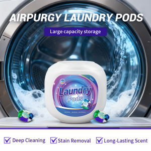 Airpurgy 5-Chamber Laundry Beads 72pcs/Box High Concentration Easy Dissolve Single Portable Box