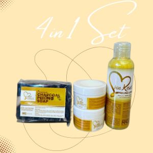 4 In 1 Set SkinReset 50ml/100ml (Peeling Lotion+Charcoal Soap+10gSBC+10gMMC)