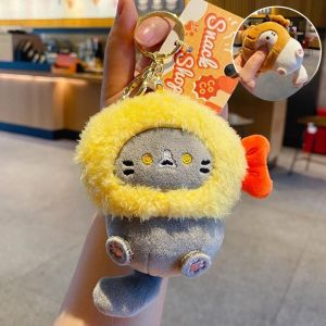 Plush Keychain Cat Keychain Plushie Doll Cat Stuffed Pendant Backpack Pendant Birthday Gifts