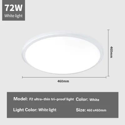 YARN PRO Modern LED Ceiling Light 10-Year Warranty Ultra-Thin 4CM Integrated 360° Sealed Design with Dual-Color Options for Living Room/Bedroom/Balcony