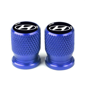 2/4PCS Hyundai Car Tire Valve Cap Wheel Stem Air Cover Metal Dust-proof Tyre Valve Cap For Accent Ioniq 5 6 Kona Tucson Reina Venue Creta Santa Fe Eon Staria Veloster Stargazer