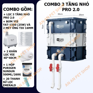 💦 Lọc Thùng YEE Pro 2.0 | Baki cho Hồ cá cảnh | Phiên bản Nâng cấp Mạnh mẽ cho Bể cá