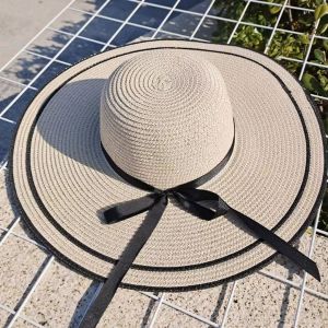 Ladies Beach Summer Floppy Straw Hat Big Cover Sun Block Protection