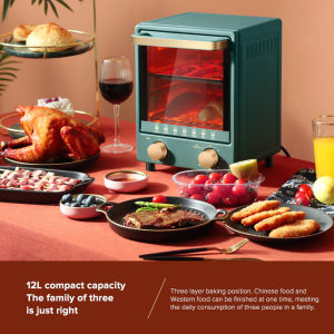 United Kingdom OLLIEBEI 12 liter electric oven household small mini bread baking oven multi-function