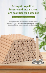 ธูปสมุนไพรไล่ยุง ก้านใหญ่จัมโบ้ ธูปโกฐจุฬาลัมพาไล่ยุง ขับไล่ยุงและแมลงวัน เป็นมิตรกับสิ่งแวดล้อม ปลอดภัย 天然艾草蚊香