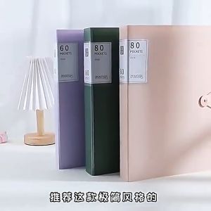 A4 Display Book Clear File Folder 30/60 Pages File Folder Organizer Student School Office File Storage