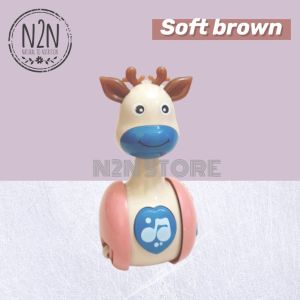 Baby Sliding Deer Tumbler Toy Rattles Newborn Early Learning Gift Mainan Baby