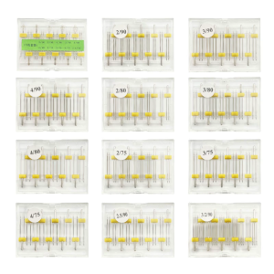 10Pcs Stretch Twin Needle Sewing Machine Needle Twin Needle Assorted Size Twin Needle for Household Sewing Machine