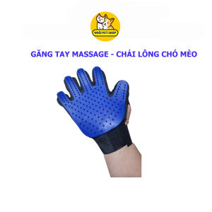 Găng tay chảy lông chó mèo găng tay massage chó mèo găng tay lấy lông rụng chó mèo - Nuôi Pet Shop