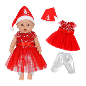 Halloween Christmas Theme Outfit For 16-18Inch Doll Festival Holiday Costume Dress 43cm Doll Clothes Display Accessory