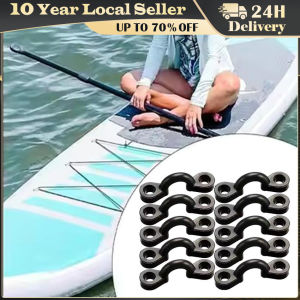 1 Set Kayak Rope Buckle with Screws Boat Drawstring C-Shaped Fixing Buckle Canoe Parts Replacement Accessories Repair Kit