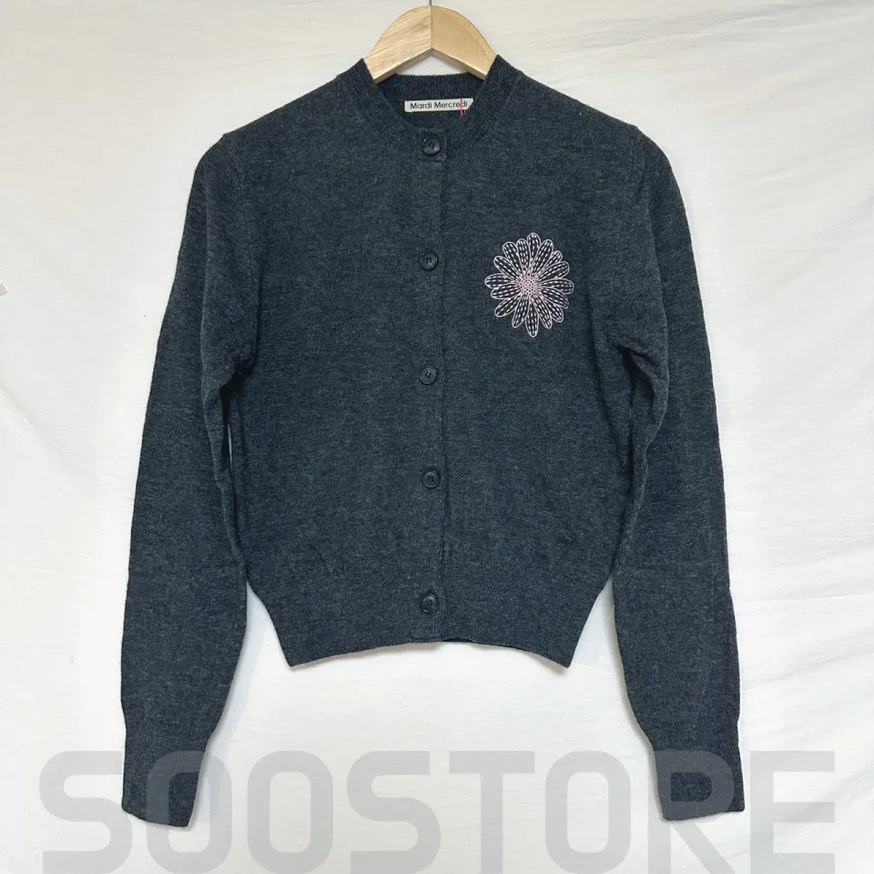 トップス CASHMERE BLENDED CARDIGAN ROUND NECK Cashmere Blended Cardigan Round Neck - JADE Jakarta