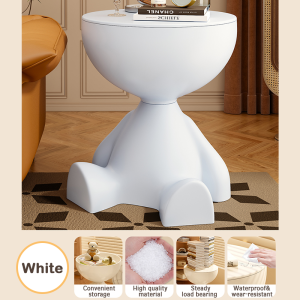 Y4Y Creative And Minimalist Tea Table Living Room Coffee Table Bedside Table  Movable Ornament Storage Rack