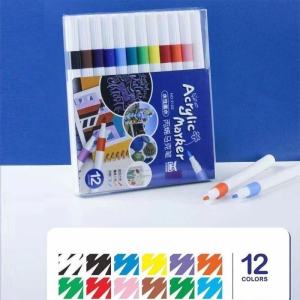 12/24color acrylic marker set colored marker set art drawing coloring set