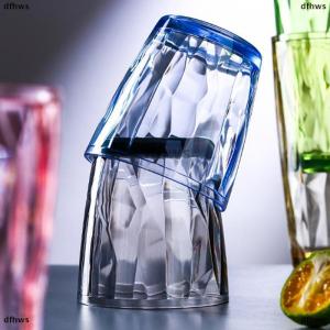 [COD] dfhws Acrylic Drinking Glasses Shatterproof Water Tumblers Unbreakable Reusable Beer Champagne Cup Dishwasher Safe For Party