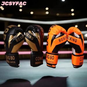 JCSYFAC Trẻ em 6oz đấm bốc chuyên nghiệp đào tạo sparring găng tay PU da trẻ em thoáng khí Muay Thái đấm Karate đào tạo găng tay