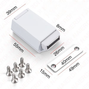 RAISON Magnetic Door Catches Heavy Duty Push to Open Cabinet Catch for Hidden Door Handle Replacement Cabinet Latch