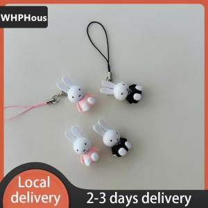 [COD] WHPHous Ship within 24 hours Cute Miffy Bunny Phone Lanyard Cartoon Rabbit Mobile Phone Chain Cellphone Charms Keyring Camera Pendant For Girl Gifts