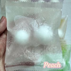 MODAQUICK Fruit Filled Crispy Handmade Ball Handmade Crunch Sound Sensory Dumpling Squishy Creative Candy Crispy Fidget Squeeze Bag Kids Adults