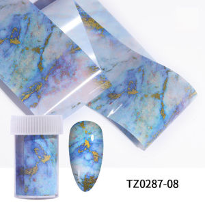 Nail Art 1 Roll Nail Foil Marble Pattern Transfer Paper Sticker Ink Halo Dyed Starry Sky Lace Manicure 美甲转印纸水墨晕染大理石花纹素材