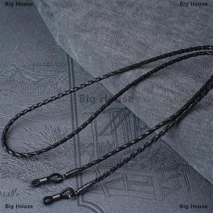 [COD] Big House Thick Twist Sunglasses Leather Rope Chain Eyewear Braided Glasses Lanyard Strap Outdoor Non-slip Eyeglass Accessories