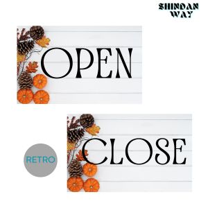 SHIN GRAFIX Wall Signage Open Close Store Sign Close And Open Signage For Store And Business Open Close Back to Back