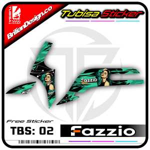Sticker Striping Fazzio - Stiker Striping Variasi List Motor Fazzio. TBS.02