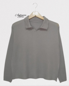 BLOUSE POLO KNIT ATASAN RAJUT BY AQILANISA STORE