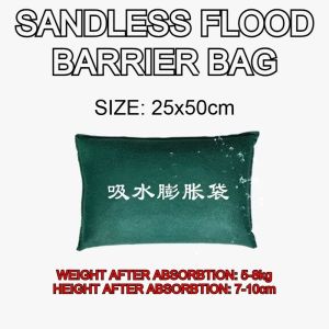 Sandless Reusable Flood Barrier Sandbag Beg Prevention Control Water Sand Bag Water Activated Barriers