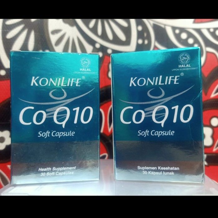 Konilife Co Q10 Isi 30 Kapsul - Coenzyme Q10 30 MG Obat Jantung, Hipertensi, Antioksidan