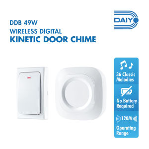Daiyo DDB 49W Wireless Digital Kinetic Doorbell (Battery Free Switch)