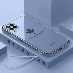 TERBARU Case SAMSUNG A22 4G/ M22/ M32 MAPLE Motif Daun FREE Tali Strap