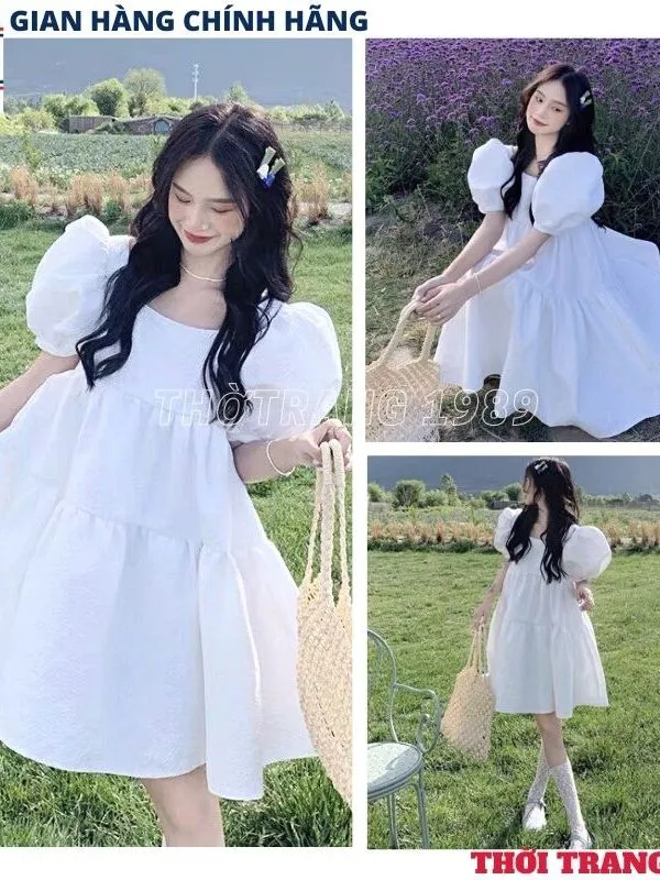 Váy ulzzang tiểu thư babydoll - Váy Fashion