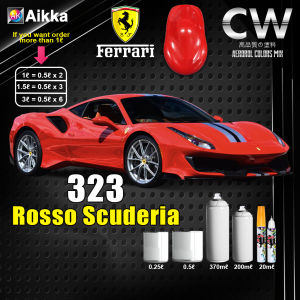 2K Paint FERRARI COLOURS 322 323 Rosso Red 4305 Yellow SOLID SERIES Colour Car Motor Paint DIY Cat Bancuh Kereta