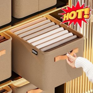 Kotak Penyimpanan Lipat Organizer Box Kationik Kotak Tempat Penyimpanan Baju/Mainan/Buku/ Selimut Multifungsi