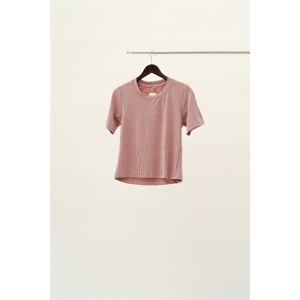 MASCOT Atasan Knit Rib Lengan Pendek Wanita Kekinian ( M.031 )