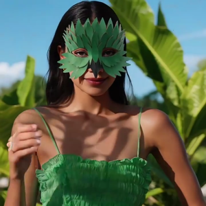 Plastic Feather Style Decorated Half Face Cover Party Accessory Csotume Face Mask For Adults Halloween Cosplay