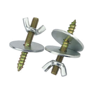 แฮงเกอร์โบลท์ พร้อมแหวน หางปลา ทำคอนเกาะนก คอนไม้กรงนก M6 30 แพ็ค 2 ตัว