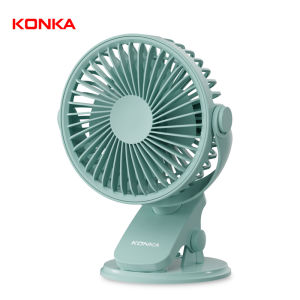Konka USB Clip-On Fan USB Charging Cooling Fan Baby Stroller 360 Adjustable Home Desktop Fan 3 Speed Handheld Small Fan | Cute Baby