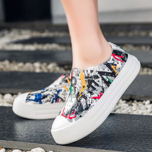 [Free Shipping] Summer WomenS Thick-Soled Clogs Casual Height-Increasing Waterproof Hollow Design Round Toe Breathable Soft Sole Suitable For Outdoor Wear
