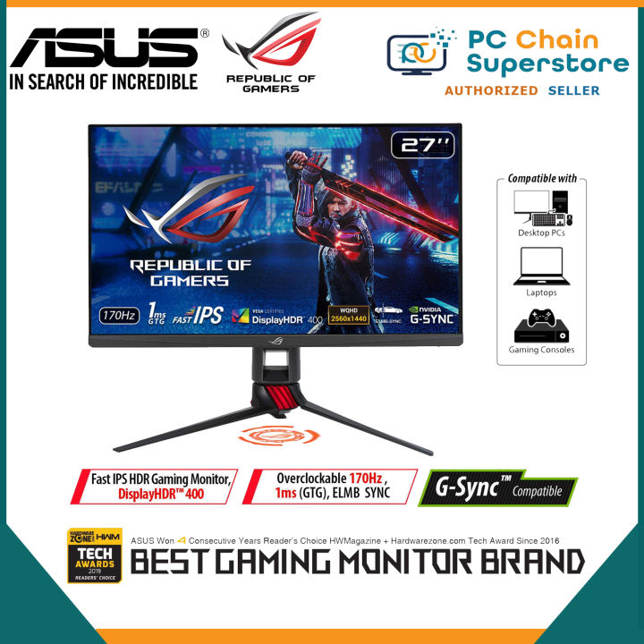 SALE) ASUS ROG Strix XG279Q HDR Gaming Monitor – 27 inch WQHD
