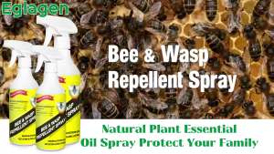 Wasp Spray with Natural Plant-Based Essential Oils Carpenter Bee Spray Wasp Repellent Outdoor Indoor to Repellent Wasp and Hornet for Patios Gardens and Yards 20 Oz