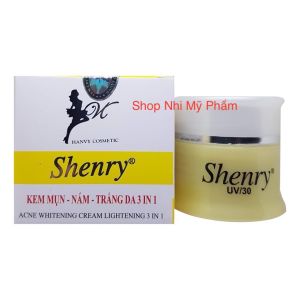 Kem SHENRY Ngừa Mụn Nám Dưỡng Trắng Da 3in1 10GR