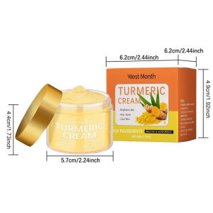 Local Ship Krim Muka Kunyit Asli Turmeric Face Cream Untuk Jerawat & Kulit Cerah Melembapkan & Mencerahkan Hot