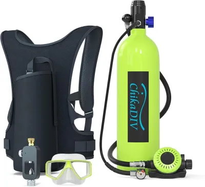 Mini Scuba Tank 1.9L phổi Tank cho người lớn xách tay Scuba Diving Tank Kit cho giải trí dưới nước Pony chai cho Cứu Hộ Khẩn Cấp