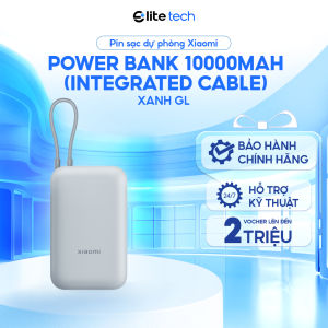 Pin Sạc Dự Phòng Xiaomi Power Bank 10000mAhTích Cáp Sạc Tích Hợp | Sạc Nhanh 22.5W Sạc 3 Thiết Bị