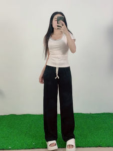 ชุดเซ็ตแฟชั่น กางเกงขากว้าง ทรงเข้ารูป